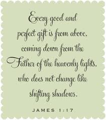 every goo and perfect gift scripture
